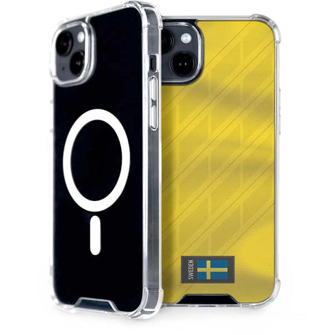 Sweden Soccer Flag iPhone 15 Plus MagSafe Case